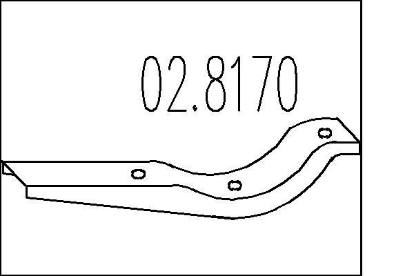 MTS Holder, udstødning 02.8170 02.8170 Ophæng til udstødning VW GOLF MTS