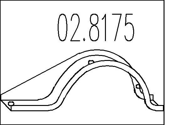 MTS Feste, lydpotte 02.8175 Holder eksosanlegg MTS 16 02.8175 billige