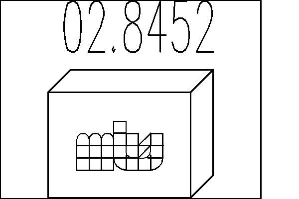 MTS Kit de montagem, silenciador 02.8452 02.8452 MTS Kit de montagem panela de escape Lada baratos