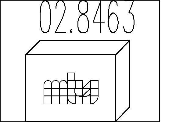 MTS Asennussarja, vaimennin 02.8463 MTS Pakoputken asennussarja MITSUBISHI 02.8463