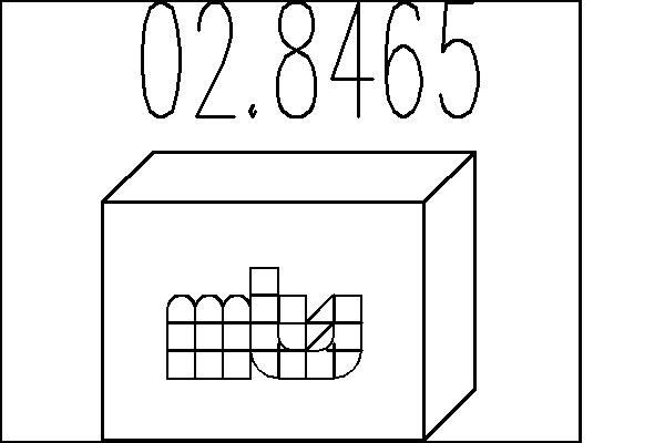 MTS Kit d'assemblage, silencieux 02.8465 Audi 90 Kit d'assemblage silencieux MTS 02.8465