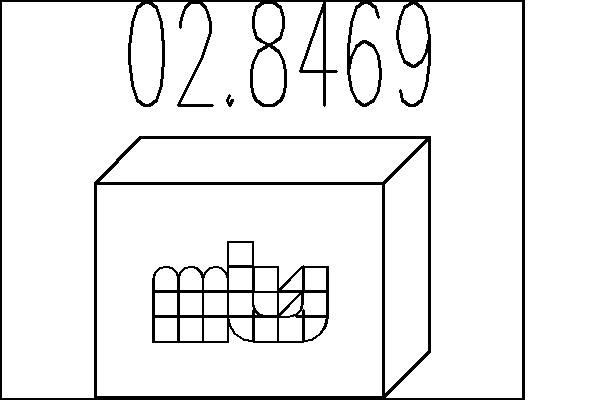 MTS Monteringssats, ljuddämpare 02.8469 02.8469 MTS fjäder avgasrör HYUNDAI GALLOPER