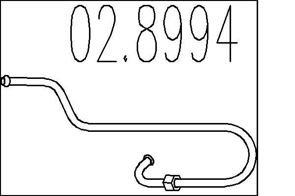 MTS Conector de tubos, sistema de escape 02.8994 02.8994 Conector de tubos sistema de escape MTS ALFA ROMEO 155