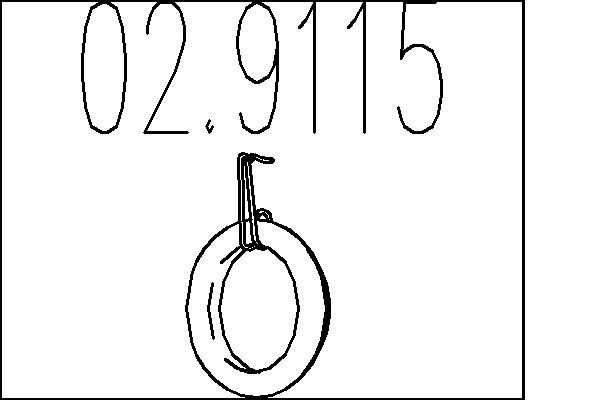 MTS Puhver, summuti 02.9115 Summuti kinnitus MTS Renault Symbol 02.9115