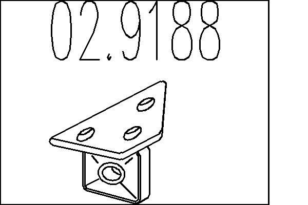 MTS Puhver, summuti 02.9188 02.9188 Summuti kinnitus MTS RENAULT Symbol