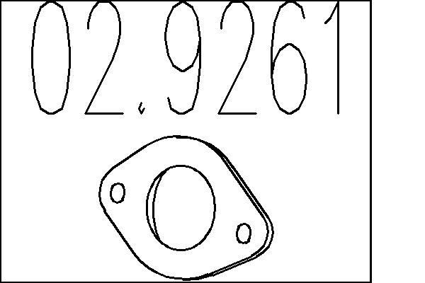 MTS Guarnizione, Tubo gas scarico 02.9261 02.9261 costo Guarnizione scarico MAZDA CX-30 MTS