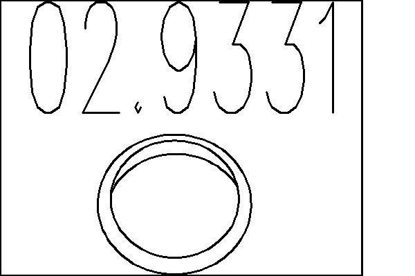 MTS Tiiviste, pakoputki 02.9331 02.9331 MTS Pakoputken tiiviste JEEP COMMANDER