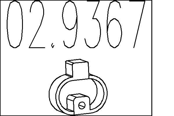 MTS Doraz tlmiča výfuku 02.9367 Držiak výfuku MTS VEL SATIS 02.9367 lacné