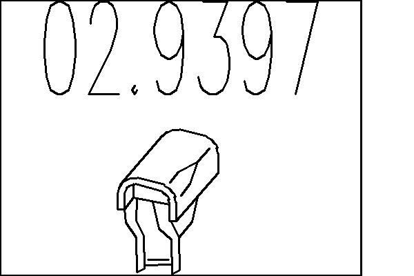 MTS Butée élastique, silencieux 02.9397 Support pot d'échappement MTS Symbol 02.9397 pas cher