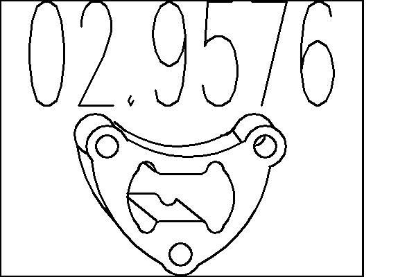 MTS Butée élastique, silencieux 02.9576 Support d'échappement MTS Série 3 02.9576 pas cher