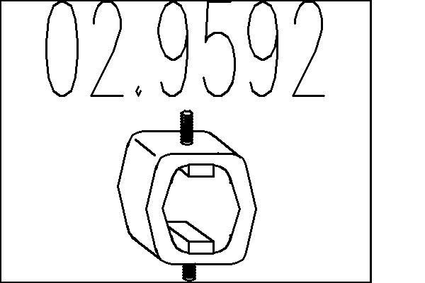 MTS Vaimennuskumi, vaimennin 02.9592 02.9592 MTS Pakoputken kannatin BMW X4 hinta