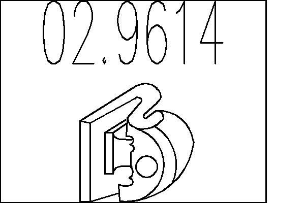 MTS Aanslagrubber, demper 02.9614 Peugeot 108 Ophangrubber MTS 02.9614