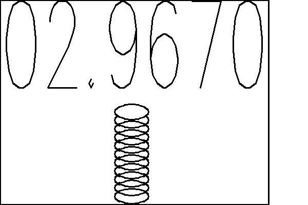 MTS Monteringssats, ljuddämpare 02.9670 LADA mutter avgasgrenrör MTS 02.9670