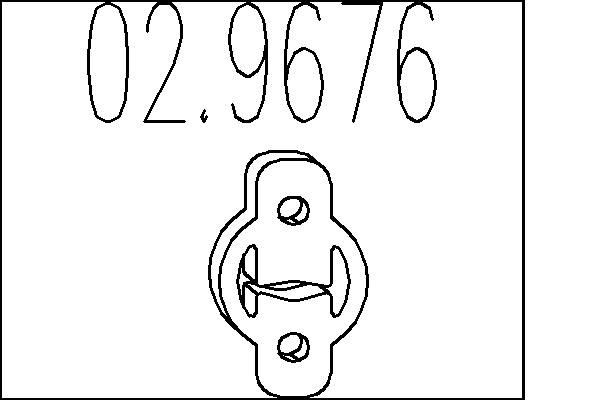 MTS Butée élastique, silencieux 02.9676 Ford ECOSPORT Fixation pot d'échappement MTS 02.9676