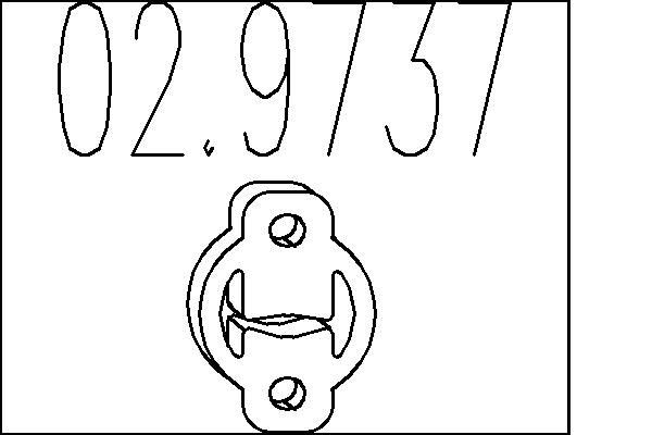 MTS Gummipute, lydpotte 02.9737 02.9737 Feste eksosanlegg CITROËN XANTIA MTS