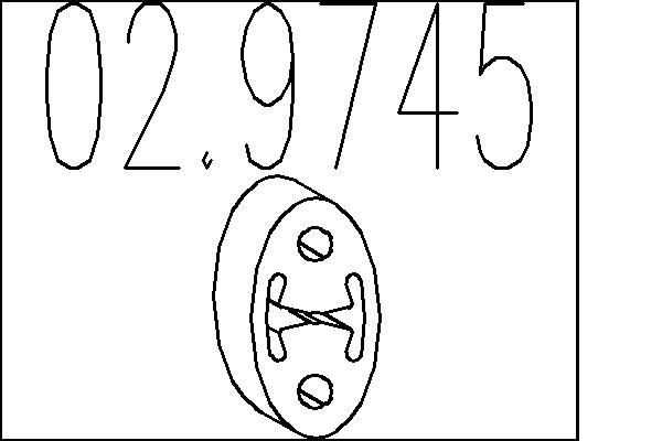 MTS Aanslagrubber, demper 02.9745 MTS 02.9745 Ophangbeugel uitlaat Citroen XANTIA goedkoop