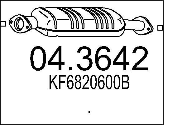 MTS Katalysator 04.3642 04.3642 MTS katalysator Mazda MX-3
