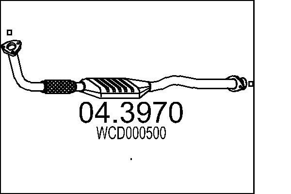 MTS Catalizzatore 04.3970 04.3970 costo Catalizzatore MTS LAND ROVER 110/127