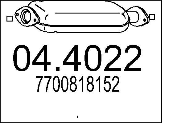 MTS Catalyseur 04.4022 MTS 04.4022 Catalyseur
