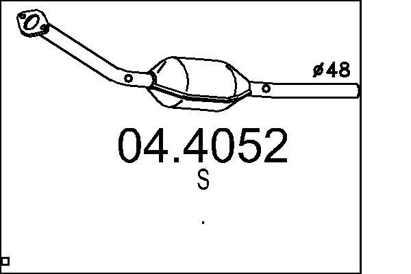 MTS Catalyseur 04.4052 04.4052 Catalyseur MTS TOYOTA COROLLA