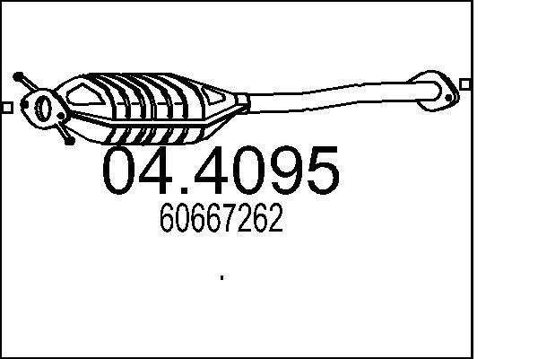 MTS Catalyseur 04.4095 Pré catalyseur MTS 156 04.4095 pas cher