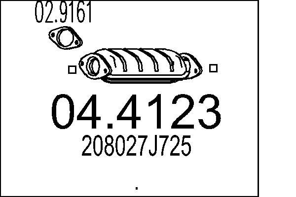 MTS Katalyzátor 04.4123 Katalyzátor MTS 200 SX 04.4123 lacné