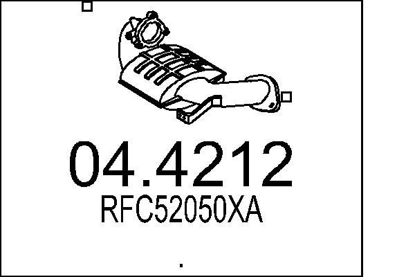 MTS Katalysator 04.4212 04.4212 Uitlaat katalysator MAZDA MX-6 MTS