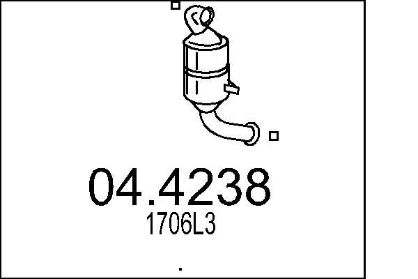 MTS Catalizzatore 04.4238 04.4238 Catalizzatore PEUGEOT MTS costo