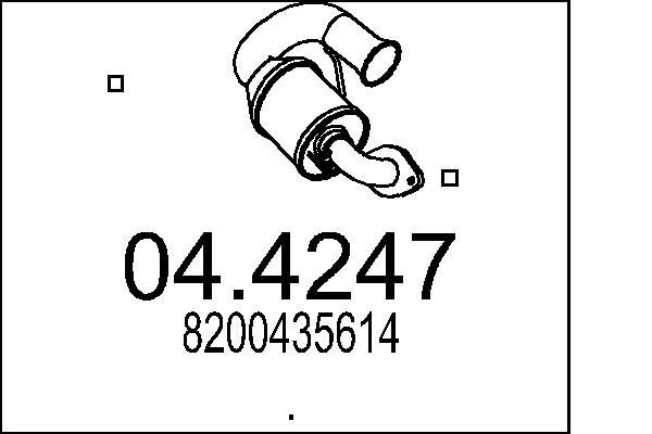 MTS Katalysator 04.4247 Renault ARKANA Katalysatoren MTS 04.4247