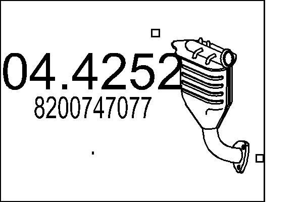 MTS Katalysator 04.4252 Vorkatalysator MTS RAPID Kasten 04.4252 günstig