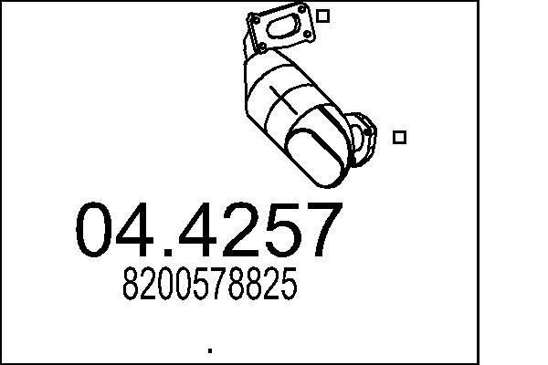 MTS Katalysator 04.4257 04.4257 Katalysator RENAULT FLUENCE MTS