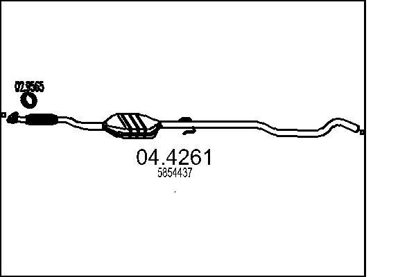 MTS Katalysator 04.4261 04.4261 Katalysator OPEL CORSA MTS