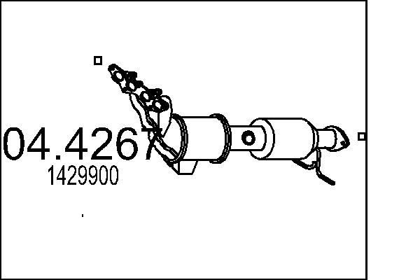 MTS Katalysator 04.4267 04.4267 Udstødning katalysator FORD TRANSIT MTS