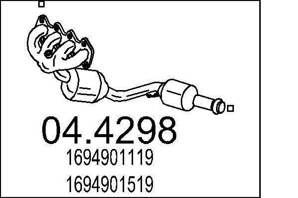 MTS Katalyzátor 04.4298 Katalyzátor MTS AMG GT 04.4298 lacné