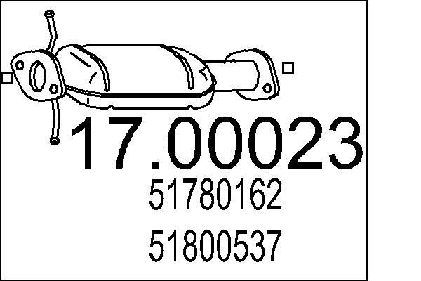 MTS Partikelfilter (DPF) 17.00023 17.00023 MTS partikelfilter (dpf) ALFA ROMEO 156