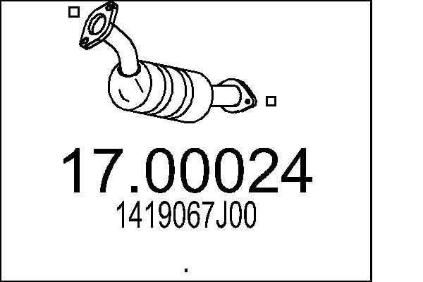 MTS Filtre à particules 17.00024 17.00024 Filtre à particules SUZUKI WAGON R+ MTS