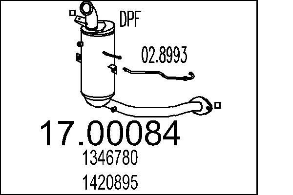 MTS Tahmafilter 17.00084 Kübemefilter MTS KUGA 17.00084 odav