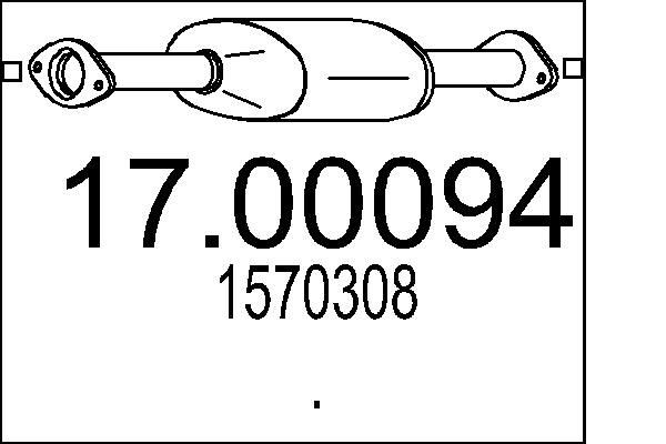 MTS Roetfilter (DPF) 17.00094 17.00094 DPF FORD KUGA MTS