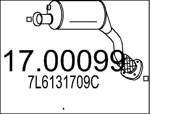 MTS Diesel particulate filter 17.00099 Volkswagen LT MTS diesel particulate filter (dpf) 1700099