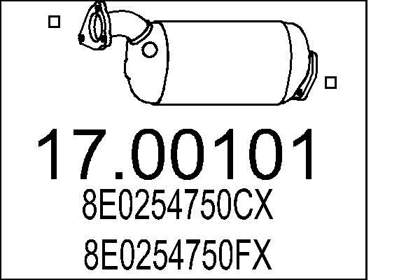 MTS Partikelfilter (DPF) 17.00101 17.00101 Partikelfilter (DPF) MTS FORD USA EXPLORER