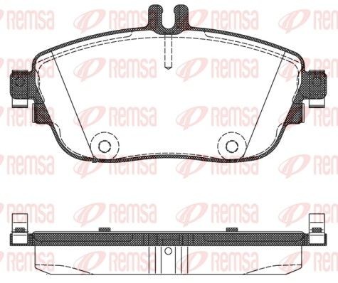 REMSA Bremseklosser 1485.08 Bremsebelegg REMSA Mercedes-Benz EQE 1485.08