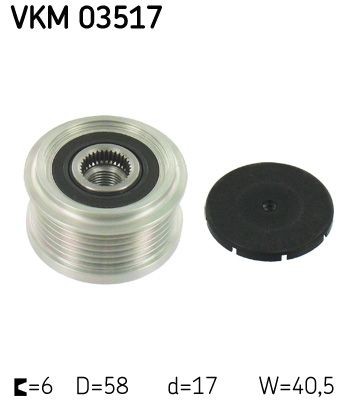 SKF Alternator Freewheel Clutch VKM 03517 SKF VKM 03517 Chevrolet Trax freewheel clutch replacement