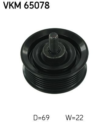 SKF Polia de desvio / de guia, correia trapezoidal estriada VKM 65078 SKF Polia de desvio de guia correia trapezoidal estriada KIA VKM 65078