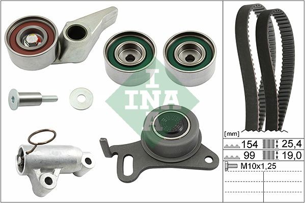 Zobsiksnas komplekts INA 530 0594 10 INA 530 0594 10 Zobsiksnas komplekts MITSUBISHI L 200 2021