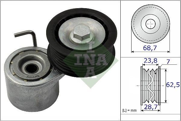 INA Galet tendeur de courroie d'accessoire 534 0487 10 INA 534048710 Tendeur de courroie Audi A6 C7 Avant prix
