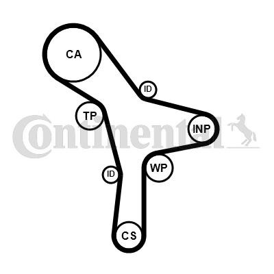 CONTITECH Kamrem CT1176 CONTITECH CT1176 Kamrem HYUNDAI EQUUS / CENTENNIAL