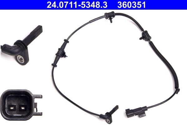 Capteur ABS ATE 24.0711-5348.3 ATE 24.0711-5348.3: Capteurs ABS Opel ZAFIRA 2000