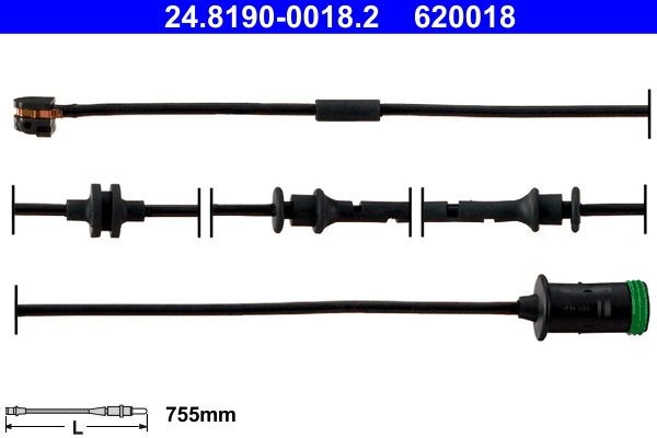 ATE Slitagevarnare bromsbelägg 24.8190-0018.2 Byta Slitagevarnare bromsbelägg Chevrolet Blazer S10 kostnad ATE 24.8190-0018.2