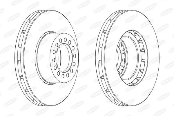 BERAL Bremseskive BCR319A Sports bremseskiver BERAL CELICA BCR319A billig