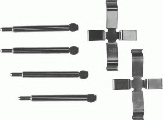 FERODO Lisakomplekt, ketaspiduriklotsid FBA601 FERODO Lisakomplekt, ketaspidurikate SKODA PREMIER FBA601